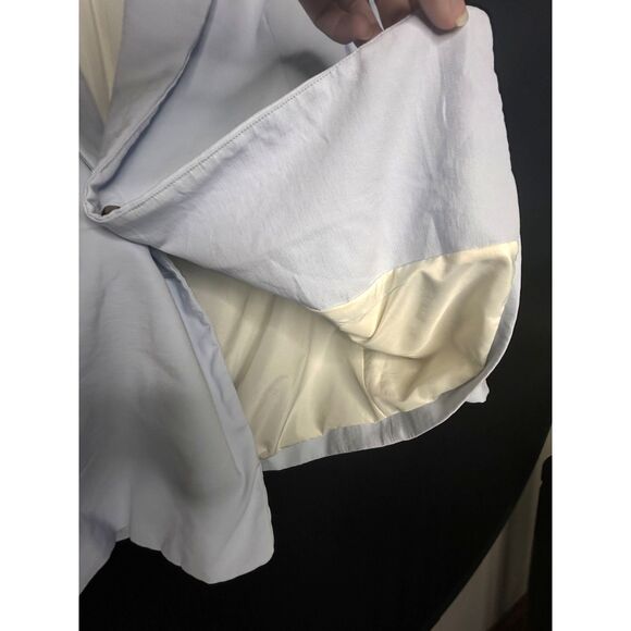 H&M Women's Light Blue Preppy Double-Breasted Blazer - Picture 5 of 7